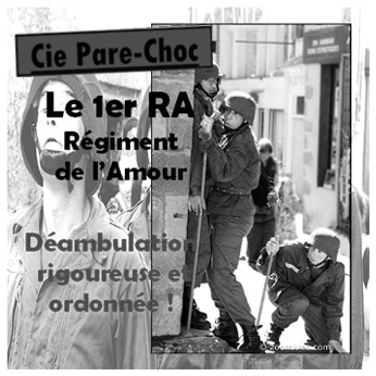 Affiche du spectacle Le Régiment de l'Amour de la Cie Pare-Choc